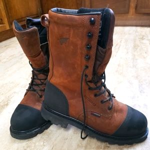 Red Wing Steel Toe Waterproof Leather Boots
